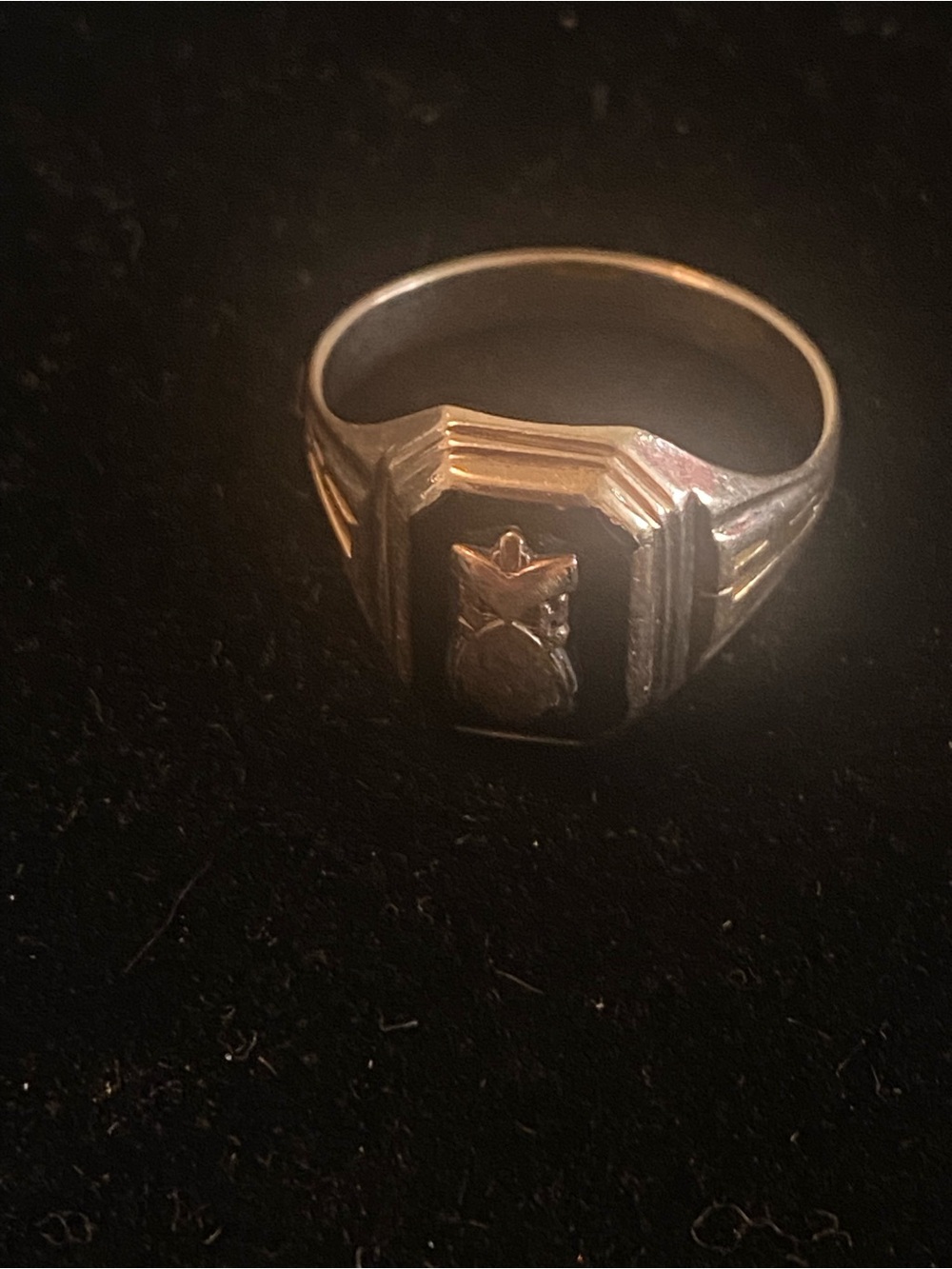 Men's Vintage 10K Signet Ring. JR Woods and Sons. Size 8.